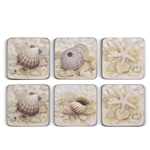 [1170010022] BEACH PRIZE POSAVASOS S/6 , 2010268883, PIMPERNEL , 2010268883