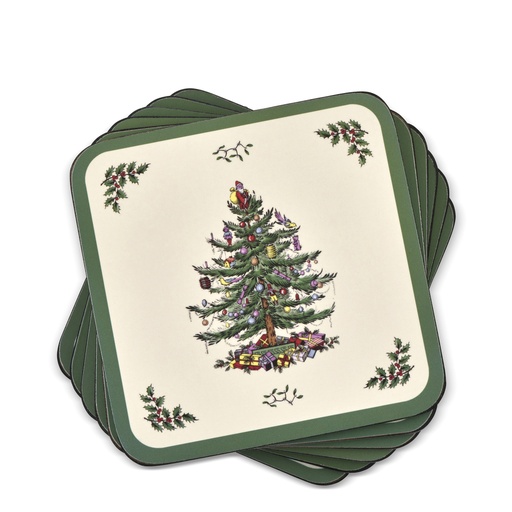 [1170010023] CHRISTMAS TREE POSAVASOS S/6 , 2010268338, PIMPERNEL , 2010268338