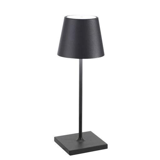 [1360030025] POLDINA - LAMPARA DE MESA GRIS OSCURO, LD0320N3, LD0320N3, ZAFFERANO